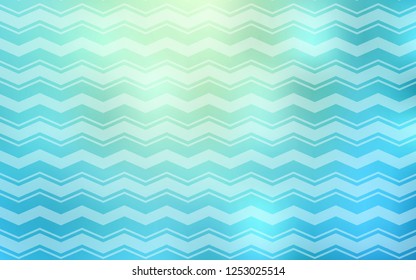 Light BLUE vector cover with stright stripes. Colorful shining illustration with lines on abstract template. Smart design for your business advert.