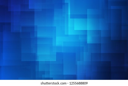 Light BLUE vector cover with stright stripes. Lines on blurred abstract background with gradient. The pattern for ad, booklets, leaflets.