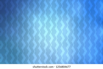 Light BLUE vector cover with stright stripes. Lines on blurred abstract background with gradient. Template for your beautiful backgrounds.
