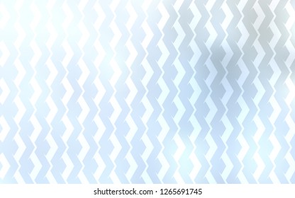 Light BLUE vector cover with stright stripes. Modern geometrical abstract illustration with Lines. Template for your beautiful backgrounds.