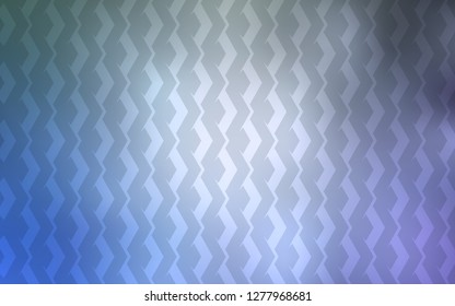Light BLUE vector cover with stright stripes. Modern geometrical abstract illustration with Lines. Smart design for your business advert.