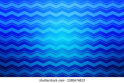Light BLUE vector cover with stright stripes. Glitter abstract illustration with colorful sticks. Pattern for ad, booklets, leaflets.