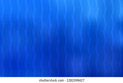 Light BLUE vector cover with stright stripes. Shining colored illustration with sharp stripes. Template for your beautiful backgrounds.