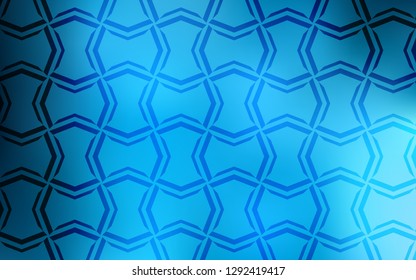 Light BLUE vector cover with stright stripes. Blurred decorative design in simple style with lines. Pattern for ads, posters, banners.