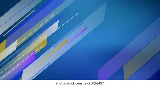 Tampa do vetor AZUL claro com listras retas. Ilustração abstrata brilhante com varas coloridas. Design inteligente para seu anúncio de negócios.