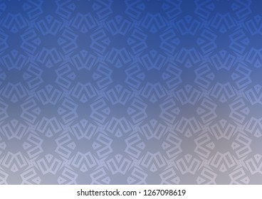 Light BLUE vector cover in triangles, cubes. Decorative design in abstract style with lines, cubes. Pattern for commercials.