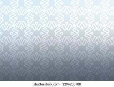 Light BLUE vector cover in triangles, cubes. Abstract illustration with colorful lines, cubes. Pattern for busines ad, booklets, leaflets