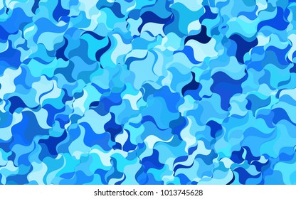 Light BLUE vector crooked abstract pattern. Modern geometrical abstract illustration with gradient bandy lines. Brand-new style for your business design.