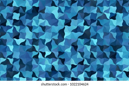 Light BLUE vector crooked abstract background. A completely new color illustration in a vague style. The textured pattern can be used for background.