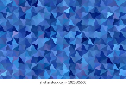 Light BLUE vector crooked abstract template. Shining illustration, which consist of blurred lines. The best blurred design for your business.