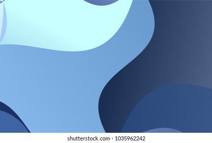 Light BLUE vector crooked abstract pattern. blurred geometric sample with gradient.  Brand-new design for your business.