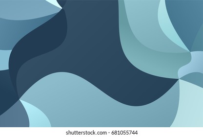 Light BLUE vector crooked abstract template. Geometric illustration in Origami style with gradient.  The best blurred design for your business.