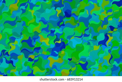Light BLUE vector crooked abstract background. Brand-new colored illustration in blurry style with gradient. The pattern of blurred lines for your business design.