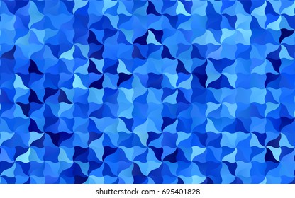 Light BLUE vector crooked abstract template. A completely new color illustration in a vague style. The best blurred design for your business.