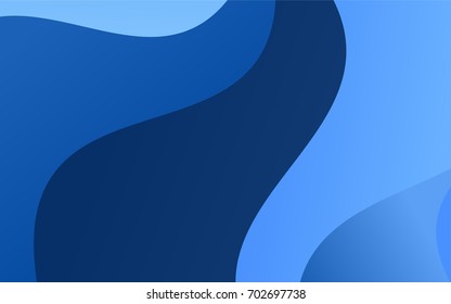 Light BLUE vector crooked abstract template. Glitter abstract illustration with wry lines. Brand-new design for your business.