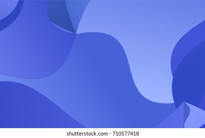 Light BLUE vector crooked abstract template. Creative illustration in halftone arched style with gradient. The completely new template can be used for your brand book.