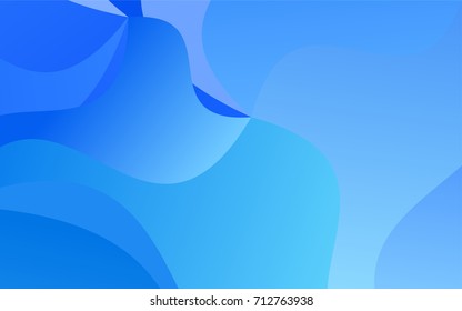 Light BLUE vector crooked abstract pattern. Creative illustration in halftone arched style with gradient. The polygonal design can be used for your web site.