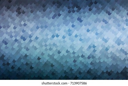 Light BLUE vector crooked abstract template. A vague circumflex abstract illustration with gradient. Brand-new style for your business design.