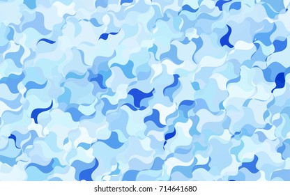 Light BLUE vector crooked abstract template. Shining crooked illustration in a brand-new style. Brand-new design for your business.