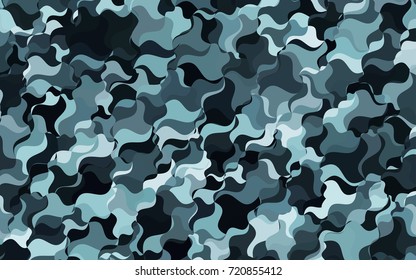 Light BLUE vector crooked abstract background. A sample with blurred shapes. A completely new template for your business design.