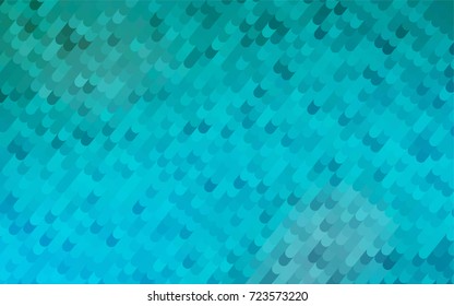 Light BLUE vector crooked abstract template. Shining illustration, which consist of curved lines. A new texture for your design.