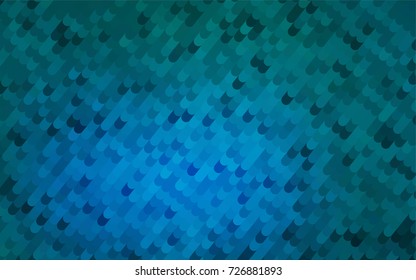 Light BLUE vector crooked abstract pattern. Glitter abstract illustration with wry lines. Brand-new style for your business design.