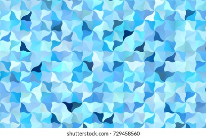Light BLUE vector crooked abstract template. Creative illustration in halftone arched style with gradient. A completely new design for your business.