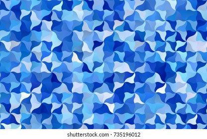 Light BLUE vector crooked abstract template. Shining crooked illustration in a brand-new style. A completely new template for your business design.