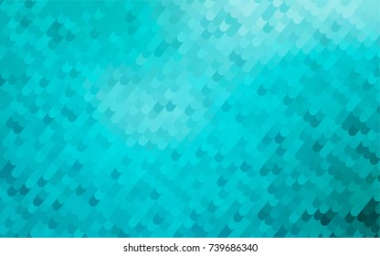 Light BLUE vector crooked abstract pattern. Shining illustration, which consist of curved lines. A new texture for your design.