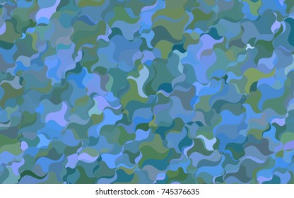 Light BLUE vector crooked abstract pattern. Brand-new colored illustration in blurry style with gradient. The pattern of blurred lines for your business design.