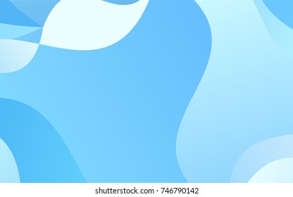 Light BLUE vector crooked abstract background. Shining illustration, which consist of blurred lines. A completely new design for your business.