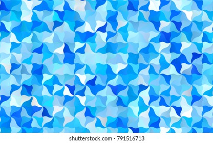 Light BLUE vector crooked abstract background. Colorful illustration in abstract cranked style with gradient. The best blurred design for your business.