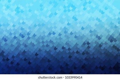 Light BLUE vector curved template. Creative illustration in halftone arched style with gradient. A new texture for your design.