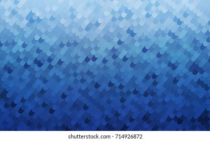 Light BLUE vector curved template. Geometric illustration in Origami style with gradient.  A new texture for your design.