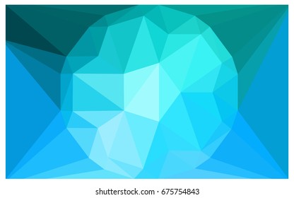 Light BLUE vector diamond Pattern. Geometric Gemstone sample. Repeating template with a gem in center. Jewelry gems texture for your design. Pattern can be used for background.