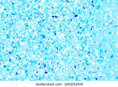 Light BLUE vector doodle backdrop with leaves. A vague abstract illustration with leaves in doodles style. Pattern for wallpapers, coloring books.