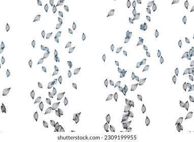 Light BLUE vector doodle backdrop. An elegant bright illustration with leaves in Natural style. Hand painted design for wrapping, wallpaper.