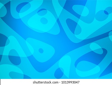 Light BLUE vector doodle blurred pattern. Colorful illustration in abstract style with doodles and Zen tangles. The template can be used as a background for cell phones.
