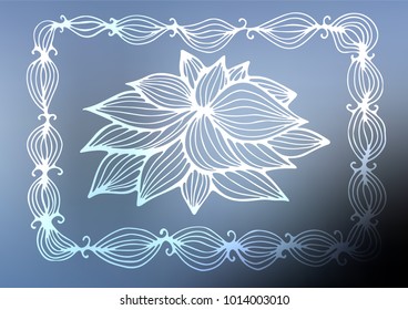 Light BLUE vector doodle blurred pattern. Sketchy hand drawn doodles on blurred background. The textured pattern can be used for website.