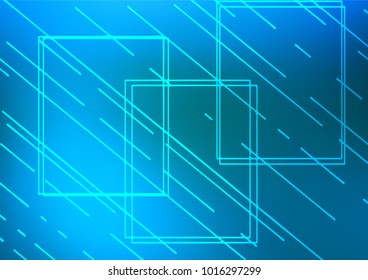 Light BLUE vector doodle blurred template. Glitter abstract illustration with doodles and Zen tangles. Hand painted design for web, wrapping, wallpaper.