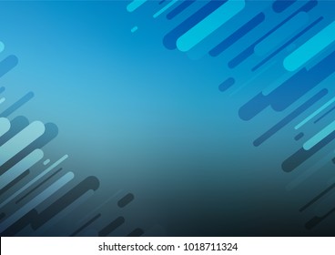 Light BLUE vector doodle blurred pattern. Colorful abstract illustration with lines in Asian style. A completely new template for your business design.