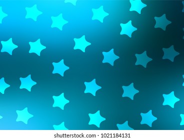Light BLUE vector doodle blurred template. Blurred decorative design in Indian style with Zen tangles. The pattern can be used for coloring books and pages for kids.