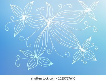 Light BLUE vector doodle blurred background. Brand-new colored illustration in blurry style with doodles. Brand-new style for your business design.