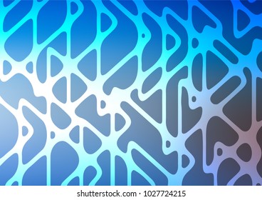 Light BLUE vector doodle blurred template. Colorful illustration in abstract style with doodles and Zen tangles. The completely new template can be used for your brand book.