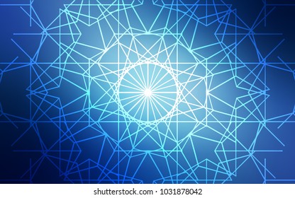 Light BLUE vector doodle blurred pattern. Doodles created by child on blurred abstract background with gradient. The completely new template can be used for your brand book.