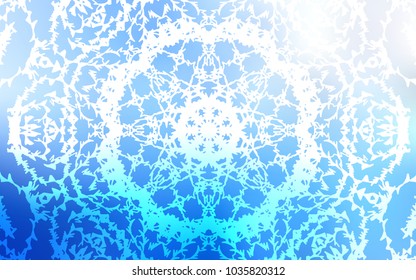 Light BLUE vector doodle blurred template. Brand-new colored illustration in blurry style with doodles drawn by child. The elegant pattern can be used as a part of a brand book.