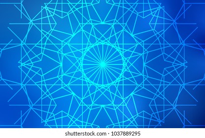 Light BLUE vector doodle blurred texture. Modern geometrical abstract illustration with doodles drawn by child. The best blurred design for your business.