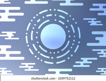 Light BLUE vector doodle blurred pattern. Colorful illustration in abstract style with doodles and Zen tangles. Brand-new style for your business design.