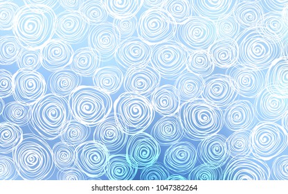 Light BLUE vector doodle blurred texture. Decorative shining illustration with doodles on abstract template. Brand-new design for your business.