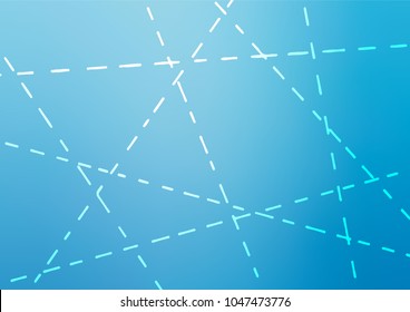 Light BLUE vector doodle blurred pattern. Blurred decorative design in Indian style with Zen tangles. The textured pattern can be used for website.